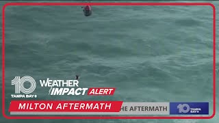 Hurricane Milton: Man rescued from ocean