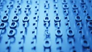 Blue Abstract Binary Code Background