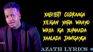 SAMATAR SAARKA // XASIDKANI LA SHEG SHEGO // OFFICIAL LYRICS VIDEO 2024