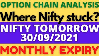 NIFTY PREDICTION & NIFTY ANALYSIS FOR 30 SEPTEMBER I NIFTY  RANGE TOMORROW I OPTION CHAIN ANALYSIS