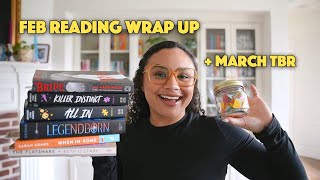 February Reading Wrap Up + March TBR 📚💘⭐️ | TBR JAR Prompts Pick My March Reads!!