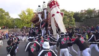 だんじりin大阪城2016　初参加の宮山地車特集　ヒヤッとする場面も　平成28年11月6日　#地車in大阪城