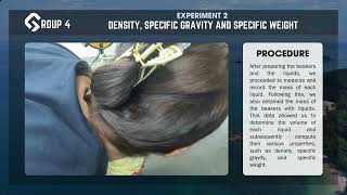 EXPERIMENT 2 - CE322 (GROUP 4) Density, Specific Gravity and Specific Weight
