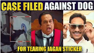Case Filed Against DOG Fof Tearing Jagan Sticker TROLL | Ys Jagan | Telugu Trolls latest