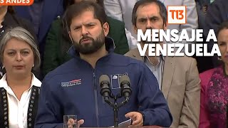 Presidente Boric por caso Ojeda "Solicitamos a Venezuela toda la colaboración"