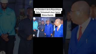 Mbuji-Mayi, le Président de la République #FélixTshisekedi a rendu visite à l’abbé Blaise Kanda.