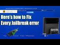 How to Fix every errors on your Jailbroken PS4