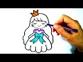 how to draw a princess easy step by step