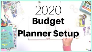 2020 Budget Planner Setup | Budget With Me | Erin Condren Deluxe Monthly Planner