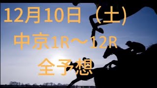 【競馬】2022年12月10日（土）中京全レース予想❗️❗️