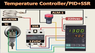 Temperature Controller/PID Controller with SSR and Thermocouple/PT100 Connection and Working