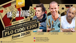 💸 VIP Ca$h King$ PLO €100/€100/€200 live from King's Resort 👑