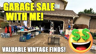 Ep479: YOU'LL LOVE THESE VALUABLE VINTAGE GARAGE SALE FINDS!  😯😯  Garage Sale Shop With Me!