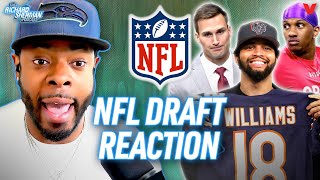 NFL Draft Reaction: 49ers & Seahawks, Caleb Williams to Bears, Falcons take Peni
