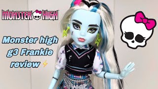Monster high 2022 Frankie stein g3 doll review