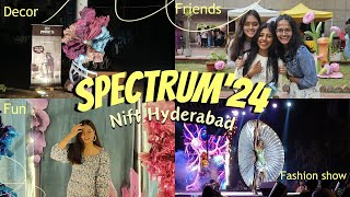 SPECTRUM'24 vlog🥳 (annual fest) |Nift Hyderabad