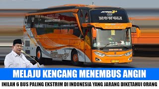 Bikin melongo ! inilah 6 bus tercepat di indonesia yang mampu menembus batas kecepatan