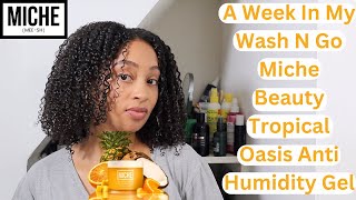 A Week In My Wash N Go | Miche Beauty Tropical Oasis Anti Humidity Gel