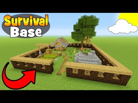 Minecraft Tutorial: How To Make A Small Survival Base Minecraft Tutorial: How To Make A Small Survival Base