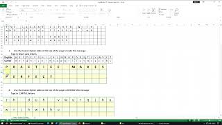 Y7-05 Spreadsheets and Code Breaking 2 Caesar Cipher