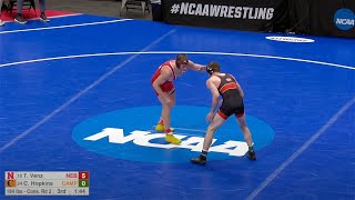 184lbs Taylor Venz (Nebraska) vs Caleb Hopkins (Campbell)