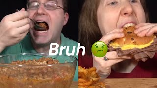 SongByrd ASMR and her hubby eating unappetizing food 🤢