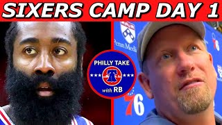 James Harden RETURNING To Sixers! | Nick Nurse & Tyrese Maxey REACT! | Sixers Camp Day 1
