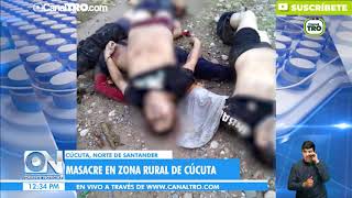 Masacre en zona rural de Cúcuta, Norte de Santander