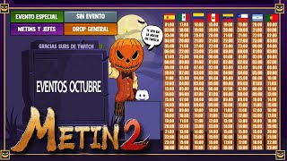 Calendarios de eventos | ¡Octubre! | Metin2