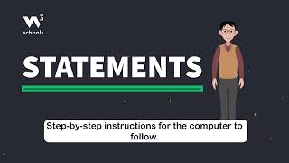 JavaScript Statements - Part 1 - What are Statements? - #w3schools #javascript #programming