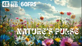 NATURE'S PULSE | 4K Vibrant Nature Relaxation Film (60FPS)🌿Music for Meditation/Sleep/Focus