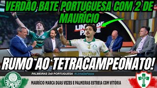 VERDÃO VENCE PORTUGUESA COM SHOW DE MAURÍCIO NA ESTRÉIA DO PAULISTÃO! RUMO AO TETRA CAMPEONATO!