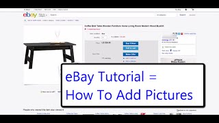 How To Start Selling On eBay| Adding Pictures To The Description | Tips For Selling On eBay