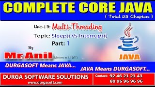 Core Java Multi-Threading-Sleep() Vs Interrupt()-Part 1