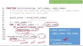 Quicksort Implementation 3: Quicksort pseudocode