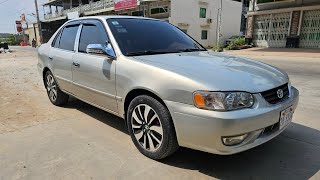 TOYOTA COROLLA ឆ្នាំ2001 ពណ៍ទឹកប្រាក់ លក់ធូរថ្លៃ តម្លៃ$5500ចរចារ Tel: 077428210/0978691620/010624380