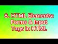 HTML Tutorial: HTML Forms & Input Tags | Web Development Tutorials #8