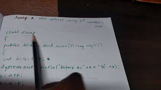 Java program to Swap two numbers without using a third variable in Tamil| Java interview program