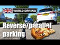 Reverse Parallel Parking (pizza slice method) - UK Driving Test Manoeuvres