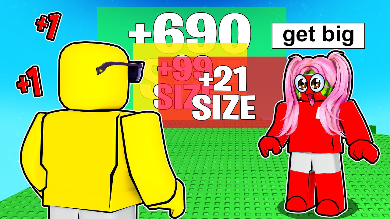 Roblox BUT Every Second You Get +1 SIZE - YouTube