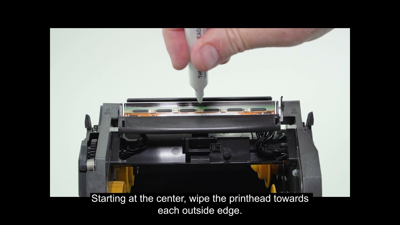 Zd421 Zd621 How To Clean The Printhead Youtube