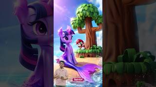 ❤️ Evolution of MLP : Twilight Sparkle Mermaid On Beach \u0026 Mario Peeking 🥰