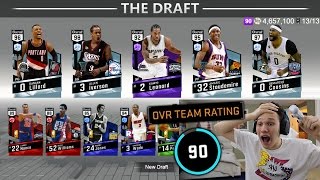 GOING FOR THE NEAR IMPOSSIBLE 90 OVERALL DRAFT! NBA 2K17
