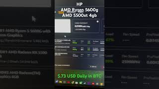 Bitcoin Mining Profitability with AMD 5500xt 4gb \u0026 Ryzen 5600g Nicehash #roadto2k #passiveincome