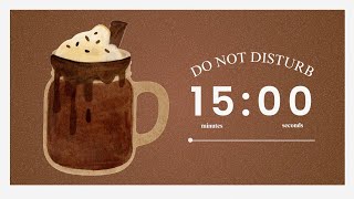 🍫 Chocolate Milkshake Pomodoro Timer ☕ | 15/5 Lo-Fi Study With Me (1 Hour 45 Minutes of Cozy Focus)