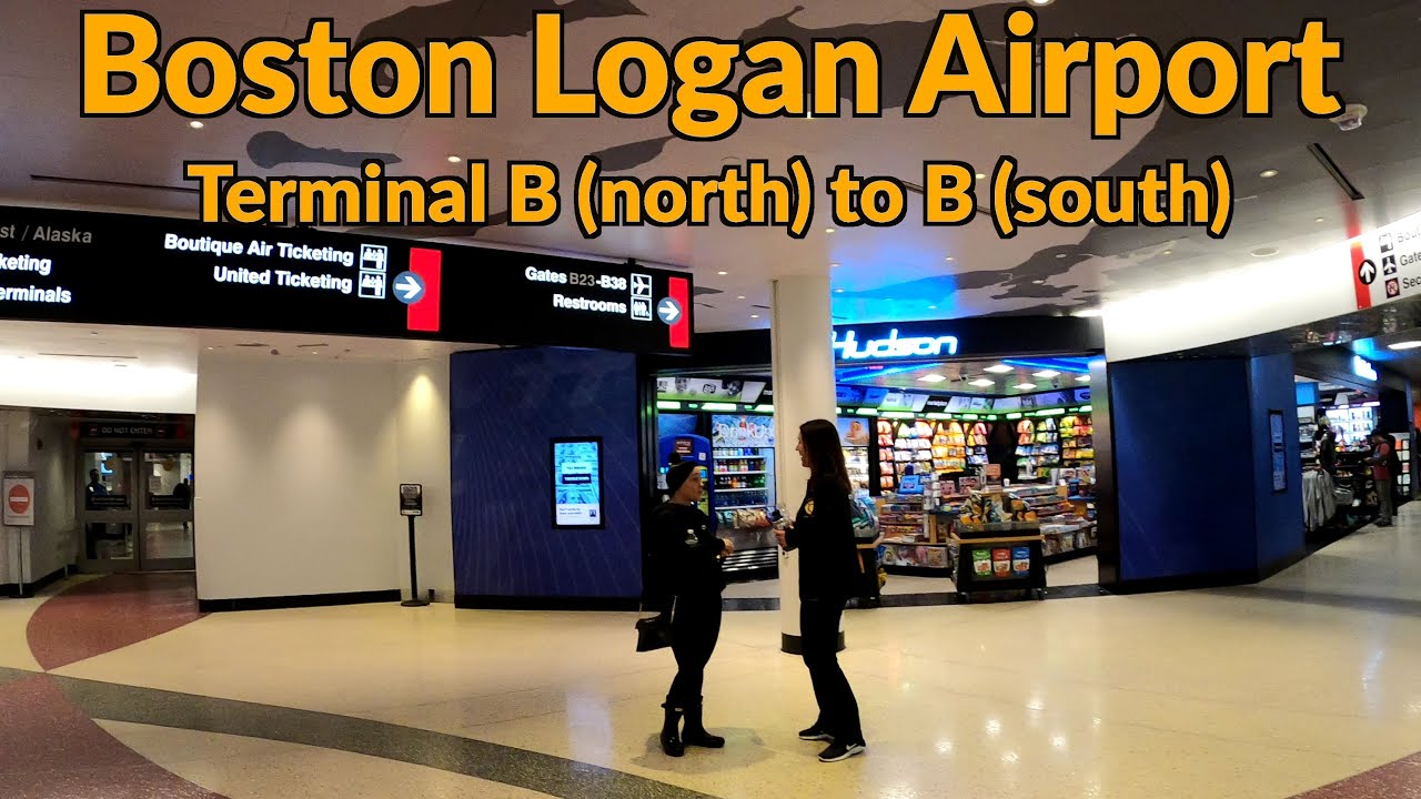 Boston Logan Airport (BOS): Term. B (north) To B (south) , How To Walk ...