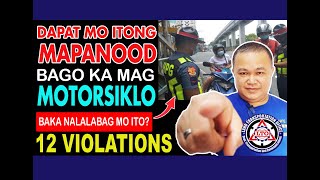 12 BATAS TRAPIKO SA MOTORSIKLO NA MADALAS NALALABAG NATIN |Edashirph