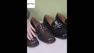 鍊條漆皮樂福鞋｜2022 必備百搭樂福鞋｜WYPEX SHOES