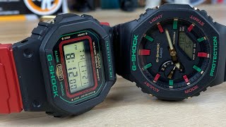 G-SHOCK dw-5600thc and ga-2100th