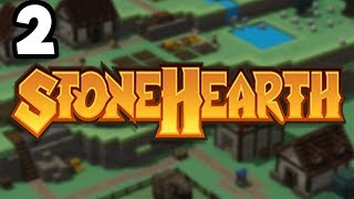 Stonehearth 1.0 #2 - Building Castles and Readying Troops!